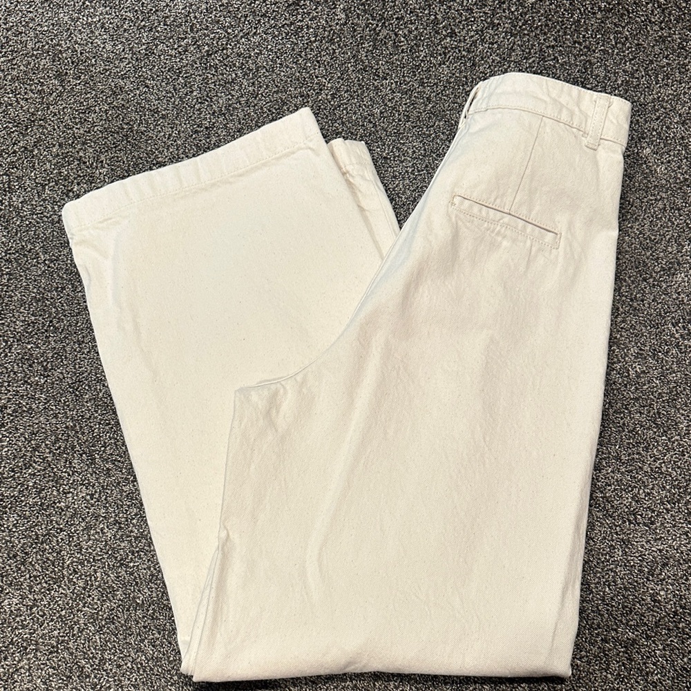 Women's High Rise Cream Jeans - Picture 3 of 3